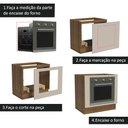 Ver imagem 4 de Balcão para Forno de Embutir 80 X 60 Cm sem Tampo Rustic/crema Agata Madesa