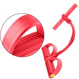 Elastico Extensor 4 tubos Academia Casa treino  Braços Pernas e Abdominal cordas Pilates - 4