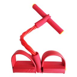 Elastico Extensor 4 tubos Academia Casa treino  Braços Pernas e Abdominal cordas Pilates - 1