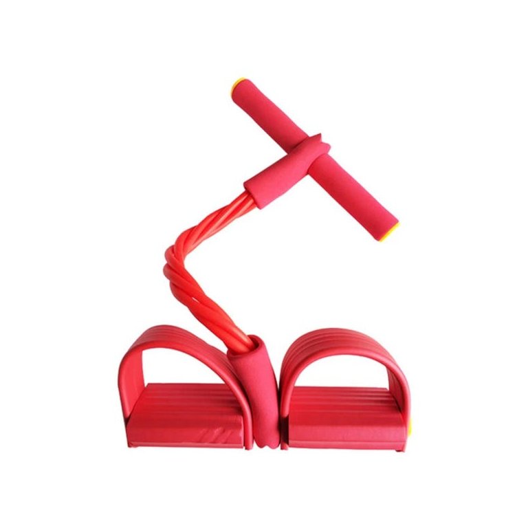 Elastico Extensor 4 tubos Academia Casa treino  Braços Pernas e Abdominal cordas Pilates
