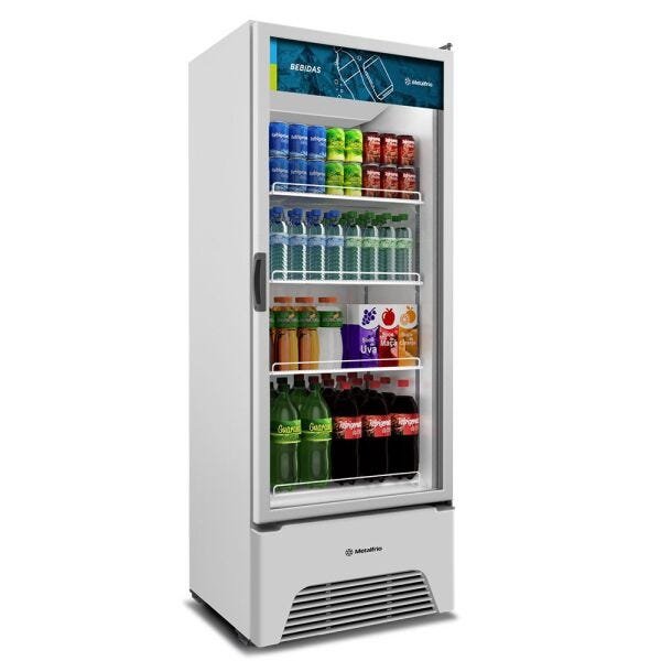 Refrigerador Expositor Bebidas Branca 577 Litros 220v VB52AH  Metalfrio