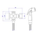 Ver imagem 4 de Ducha Higiênica Deca Polo 1984.bl33.act.mt com Registro e Derivação Black Matte