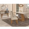 Sala de Jantar Completa com Mesa Tampo de Vidro, 4 Cadeiras e Aparador Elis - 1