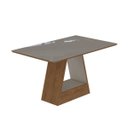 Ver imagem 4 de Sala de Jantar Completa com Mesa Tampo de Vidro, 4 Cadeiras e Aparador Elis