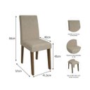 Ver imagem 7 de Sala de Jantar Completa com Mesa Tampo de Vidro, 4 Cadeiras e Aparador Elis