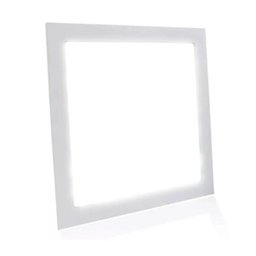 Painel LED Kit 4 Unid 48W Plafon Slim Quadrado Luminária Bivolt Embutir Loja Iluminação Decora - 4