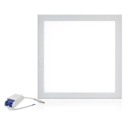Painel LED Kit 4 Unid 48W Plafon Slim Quadrado Luminária Bivolt Embutir Loja Iluminação Decora - 8