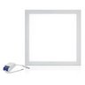 Painel LED Kit 4 Unid 48W Plafon Slim Quadrado Luminária Bivolt Embutir Loja Iluminação Decora - 8
