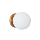 Ver imagem 1 de Arandela Jabuticaba Dourado1 Bola/globo de Vidro.:dourado