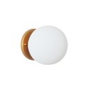Ver imagem 1 de Arandela Jabuticaba Dourado1 Bola/globo de Vidro.:dourado
