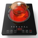Ver imagem 1 de Gtkzw Cooktop Elétrico Portátil 1800w com 8 Níveis de Potência e Tela Touch
