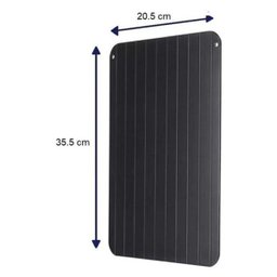 Tabua Descongelamento Carnes Rapido Alimentos Bandeja Grande Natural - 2