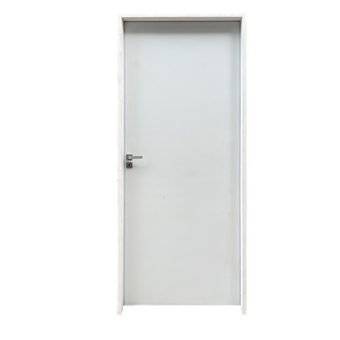 Kit Porta de Madeira 210x82cm Batente 9,5cm Lisa Primer Uniportas Abertura Esquerda
