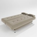 Ver imagem 3 de Sofá Cama 1,80m Iara Suede Bege Madelina Decor