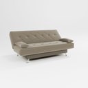 Ver imagem 2 de Sofá Cama 1,80m Iara Suede Bege Madelina Decor