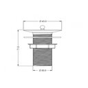 Ver imagem 2 de Válvula p/Lavatório 2.3/8" x 1" Esteves Cromado