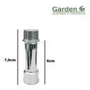 Ver imagem 1 de Prolongador para Torneira Externo 1-2 Prolongador 76mm Metal Cromado Garden Life