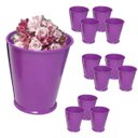 Ver imagem 3 de Balde Cachepot de Metal Para Mesa Festa Evento 15 Anos Mini Roxo Kit Com 24