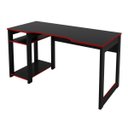 Ver imagem 3 de Mesa Gamer Dark para 3 Monitores Preto/Vermelho - Pnr Móveis