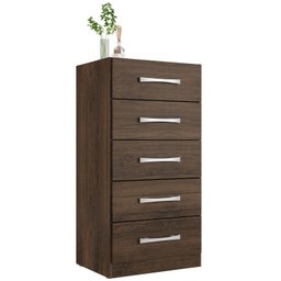 Cômoda 5 Gavetas Savana Cacau - Rodial - 3 Cômoda 5 Gavetas Savana Cacau - Rodial - 3