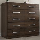 Ver imagem 1 de Cômoda 10 Gavetas Torres Cacau - Rodial