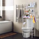 Ver imagem 4 de Rack Banheiro Estante Prateleira sobre vaso Sanitário Metal Organizador Toalete Varanda