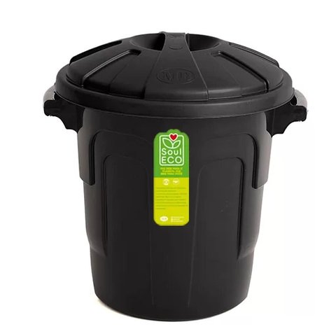 Cesto de Lixo 10L Multiuso com Tampa Lixeira Preta Multiuso