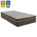 Ver imagem 2 de Cama Box Baú Solteiro Sintético + Colchão de Molas Ensacadas - Sereneprime - 88cm Branco