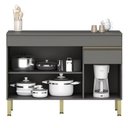 Ver imagem 6 de Paneleiro e Balcão Gabinete com Tampo 120cm Lina K02 Gris - Mpozenato