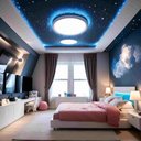 Ver imagem 3 de Céu Estrelado Original Iluminação Fibra Ótica 80 Pontos