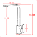 Ver imagem 3 de Kit Cuba Única Inox + Acessórios com Torneira Gourmet Monocomando Slim Cromada