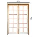 Ver imagem 4 de Porta Balcão de Abrir Quadriculada Reta de Madeira Padrão Cedro Bat.14 Cm- 2.15 (a) X 1.20 (l)