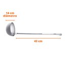 Ver imagem 2 de Kit Concha + Escumadeira Hotel Restaurante 14cm Ø Cabo 43 Cm
