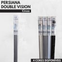 Ver mais imagens de Persiana Rolo Double Vision Zebra 180larg X 220alt Cinza com Bando - Sala/ Escritório/quarto/sacada
