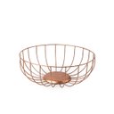 Ver imagem 1 de Fruteira Aramado Moderno Pintura Rose Gold Redondo