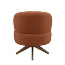 Ver imagem 5 de Poltrona Decorativa Chair Bouclé Terracota Premium Giratória Sala Dekorien