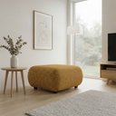 Ver imagem 1 de Puff Decorativo para Sala Orgânico Nara 60 cm Base Fixa Napoli D03 - D'Rossi