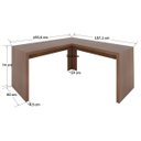 Ver imagem 4 de Mesa para Escritório Angular França Amêndoa - Pnr Móveis