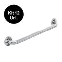 Ver imagem 1 de Alça de Apoio Banheiro Inox 40cm Barra Idoso Cadeirante Deficiente Acessibilidade kit 12 unds