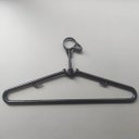 Ver imagem 2 de Cabide Antifurto Fixo Hotel Preto Clássico Inteligente de Roupas Alças 44,5cm Cinquetti