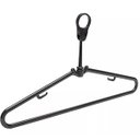Ver imagem 1 de Cabide Antifurto Fixo Hotel Preto Clássico Inteligente de Roupas Alças 44,5cm Cinquetti