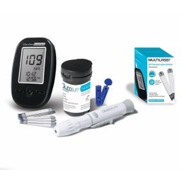 Medidor de glicemia glucosure + Kit 60 tiras de testes glicose - 1