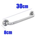 Ver imagem 3 de Alça Apoio Banheiro Barra Inox 30cm Idoso Deficiente Cadeirante Acessibilidade Kit 2 unidades
