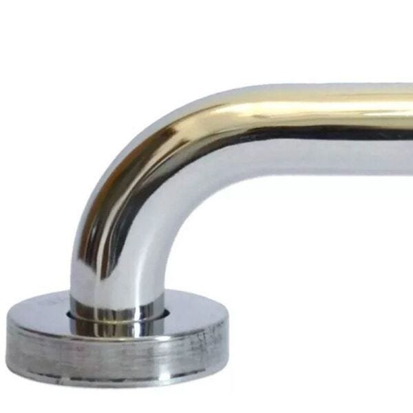 Kit 5 Barras Alça de Apoio Banheiro Inox 40 cm Idoso Acessibilidade - 3