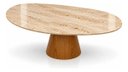 Ver imagem 3 de Mesa de Centro Éclat 90x60cm em Mármore Travertino