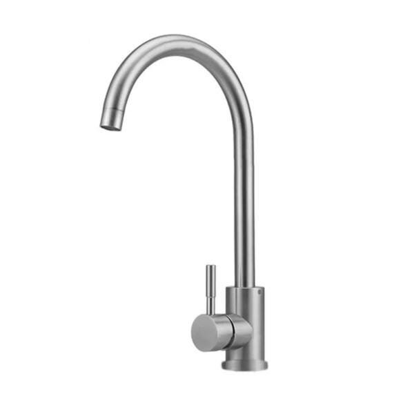 Torneiras Aço Inox Escovado Mesa Pia Cozinha Casa Lava Louça - 1