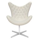 Ver imagem 1 de Poltrona Decorativa Sala Estar Suprema Base com Rodinhas