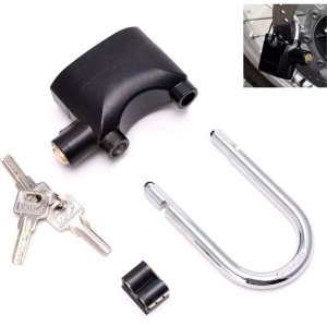 Cadeado com Alarme Sirene Grande Anti furto 110db Som Alto Segurança