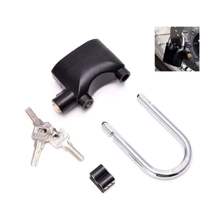 Cadeado com Alarme Sirene Grande Anti furto 110db Som Alto Segurança