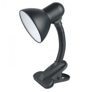 Luminária de Mesa com Garra Presilha Articulavel Bivolt Sala Trabalho Escritório Abajur